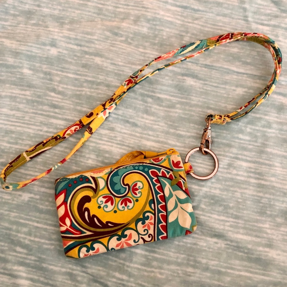 Vera Bradley ID Wallet and Landyard
